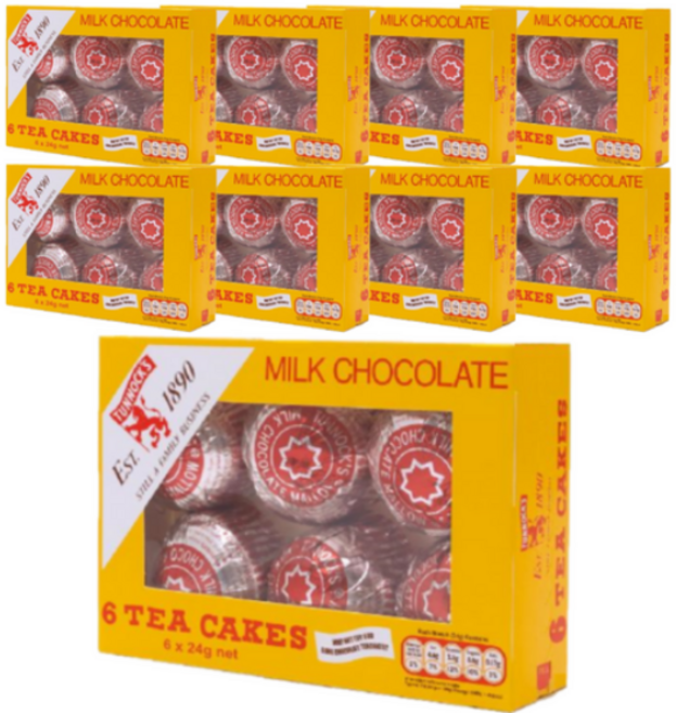터녹스 밀크초콜릿 티케이크 6p, 144g, 9개