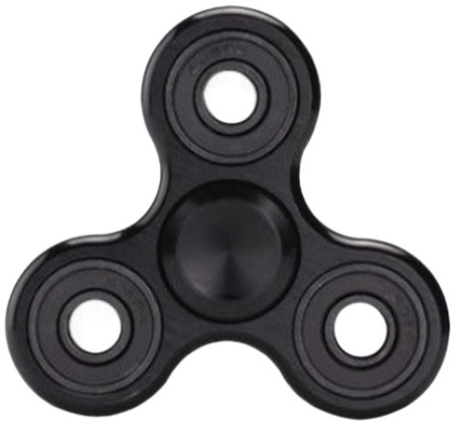 올템 하이퀄리티 피젯 스피너, 블랙, 1개
