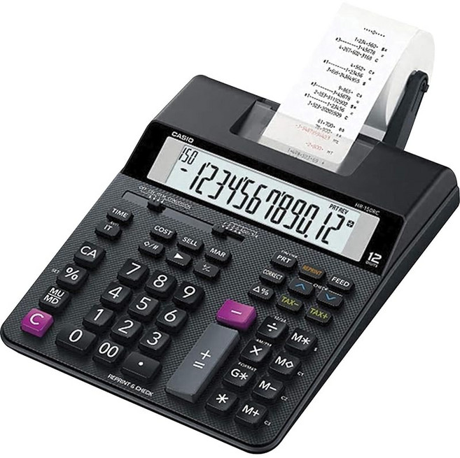 Casio Office Products HR-200RC Mini-Desktop Printing Calculator Black