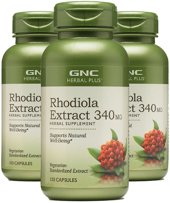 [정품 미국 배송] GNC 허브 로디올라 홍경천 100정-3개 (캡슐) Herbal Plus Standardized Rhodiola 100caps, 100정, 3개 - 쿠팡