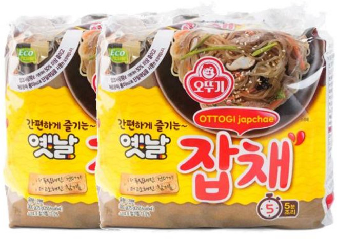 오뚜기 옛날잡채 봉지 (75GX4) 75g 2개, 1세트