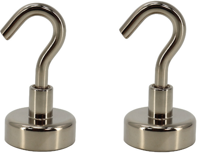 마니코 20mm 강력 네오디움 후크고리자석 자석고리 걸이용 마그넷, 40개