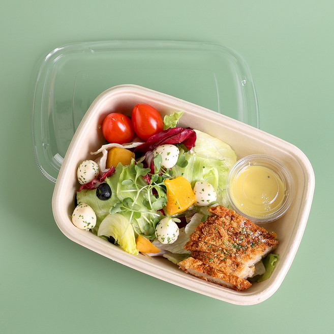 삼부팩 cr1000 펄프용기 펄프1칸 볶음밥 샌드위치 돈가스, 1박스, 100세트