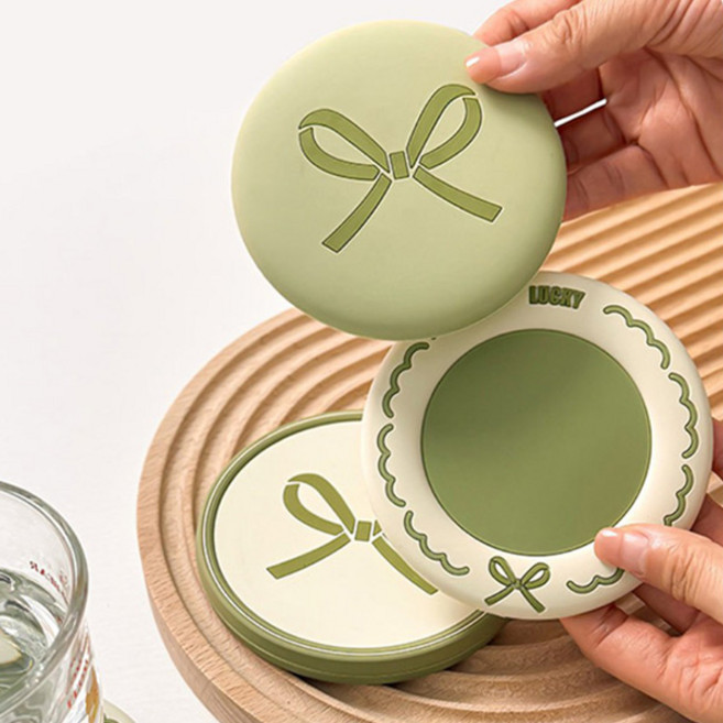 유니온 귀여운 마카롱 실리콘 컵받침 세트, 6개, 그린