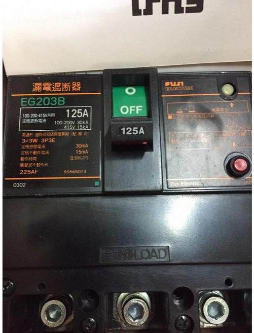 Fuji Electric 富士 漏電斷路器 EG203B 3P, 1個, 175A