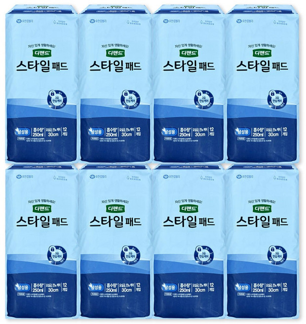 디펜드 스타일패드 요실금 잔뇨케어 남성용, 12개입, 8개