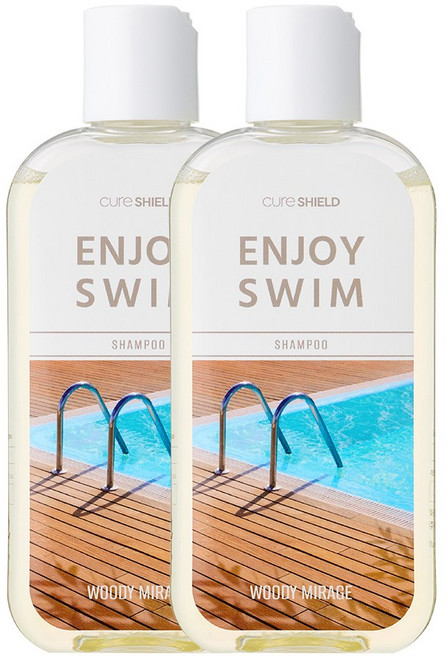 인조이스윔 수영장 염소 냄새 제거 수영 우디 미라지 샴푸, 2개, 200ml
