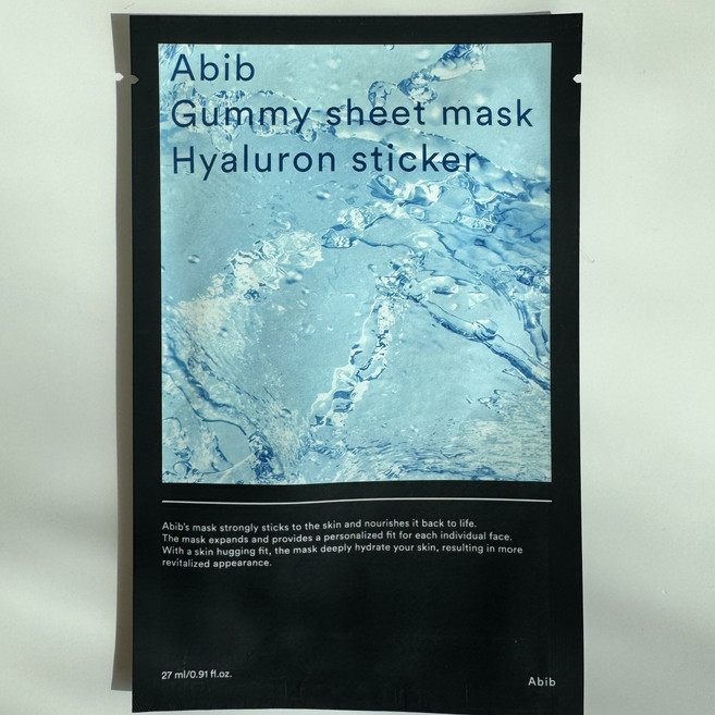 Abib Sheet Mask Collection: Gummy sticker/Mild acidic pH/껌딱지 시트 마스크/약산성 pH, 1개, 1개입