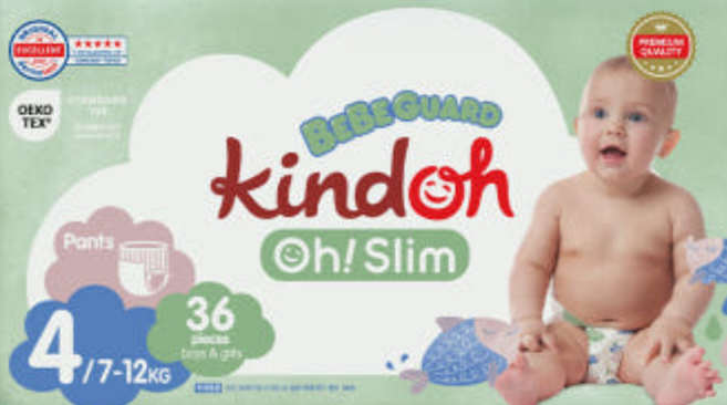 킨도 프리미엄 오슬림 베베가드 팬티형 기저귀 남녀공용 7단계, 4단계, 36매