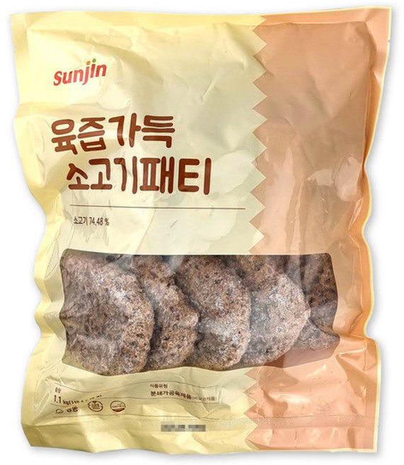 선진FS 육즙가득 소고기패티 1.1kg(110g×10개입) 햄버거 버거, 110g, 10개