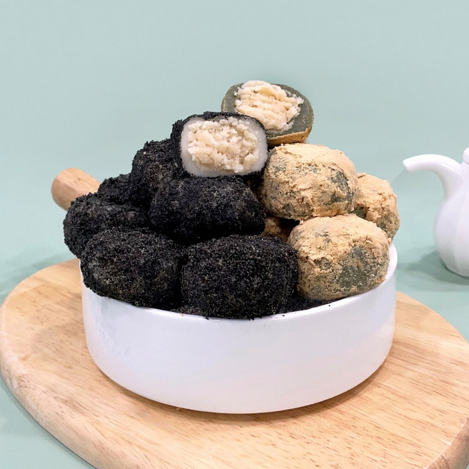 영의정인절미 쑥 흑임자 세트 30개입 (앙금 가득 고소 달콤 떡)