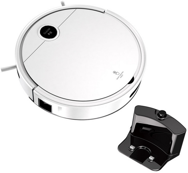 智能掃地機器人，自動清潔，靜音設計，多種地面適用，家居清潔好幫手, 白色, 005B