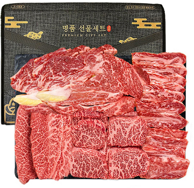 푸드지 마장동 1++ 투뿔 한우 No.9 노블 세트, 1세트, 1.2kg