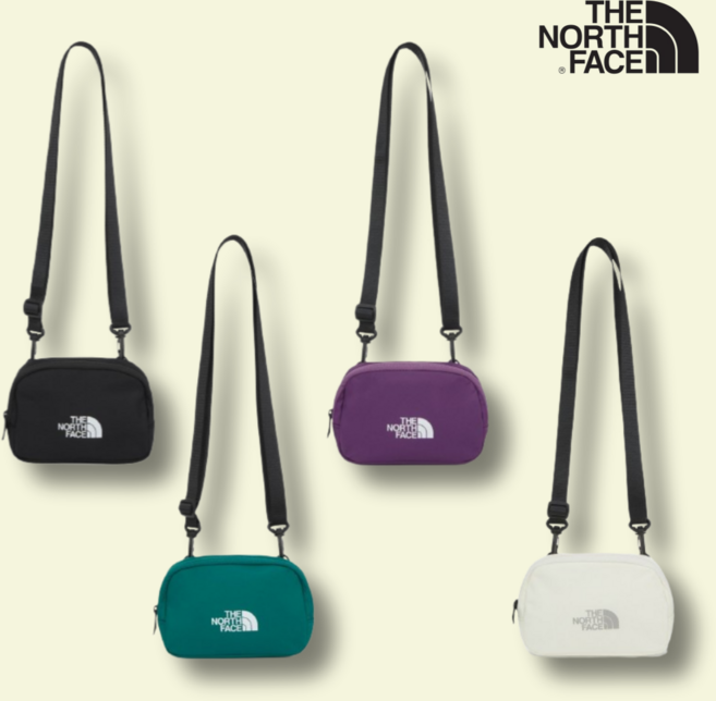 노스페이스 미니 크로스백 남녀공용 슬링백 웨이스트백 핸드폰 소지품 카드지갑 가방