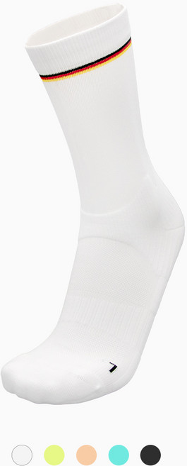 삭스업 컴프레션 러닝 크루삭스, 네온, 1개