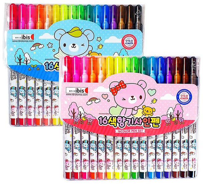 아이비스 5000 16색향기사인펜(CR)-핑크 11276