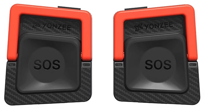 YZ 테슬라 문짝 비성 응급 탈출 사고방지 스트랩 포르 손잡이 스위치 차문 도어, 모델 3 하이랜드, 2개