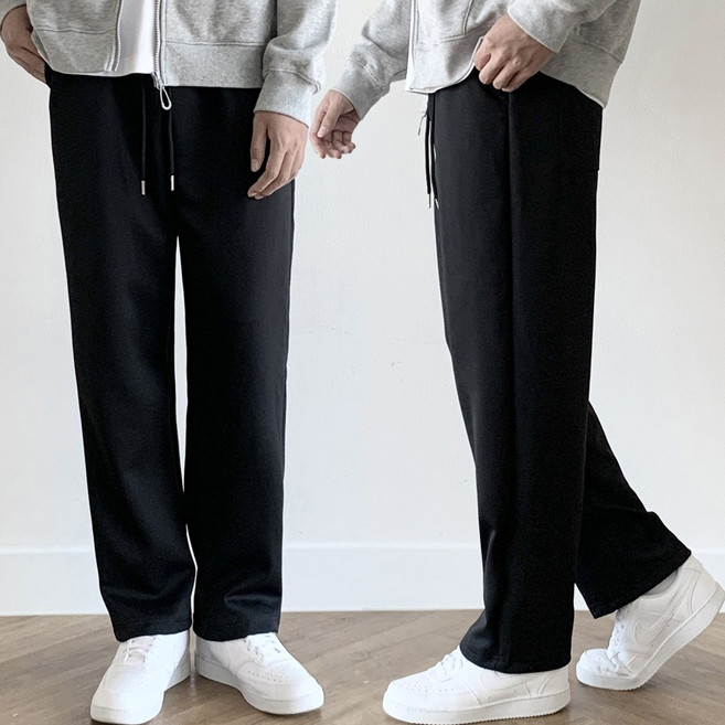미와이 남자 트레이닝바지 일자핏 밴딩 팬츠