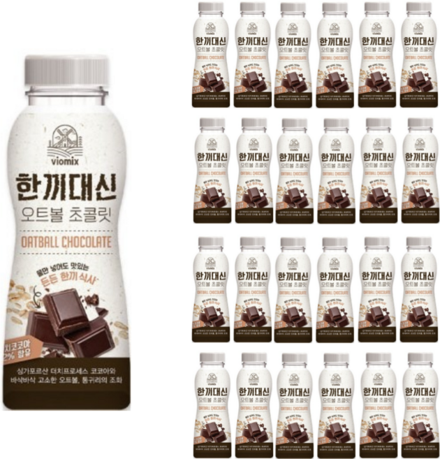 알티스트 한끼대신 오트볼 초콜릿 쉐이크, 50g, 24개