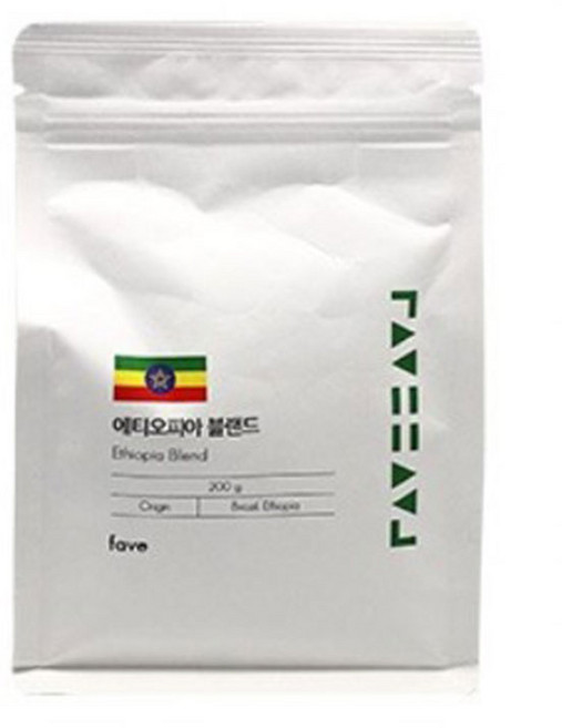 페이브 에티오피아 블랜디드 원두, 1개, 200g, 홀빈(분쇄안함)