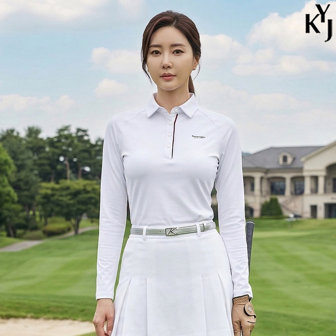 [가을겨울용]김영주스포츠 여성 기모 카라 티셔츠 MT251