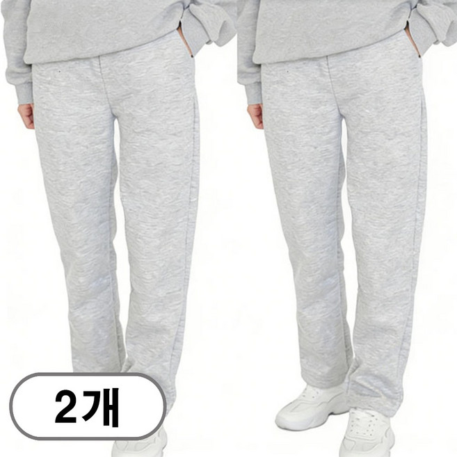 차쿠 1+1(2세트) 남녀공용 겨울 방한바지 작업바지 융털바지 기모바지 와이드 트레이닝팬츠 츄리닝 조거팬츠 혹한기 야외 현장바지 빅사이즈