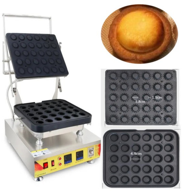 미니 에그 타르트 콘 머신 더블 디지털 쉘 메이커 모델 812 30 개, 02 유럽 ​​연합, 01 China Mainland, 02 110v