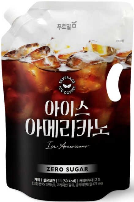 아이스 아메리카노 제로슈거 1000ml 5개, 1L