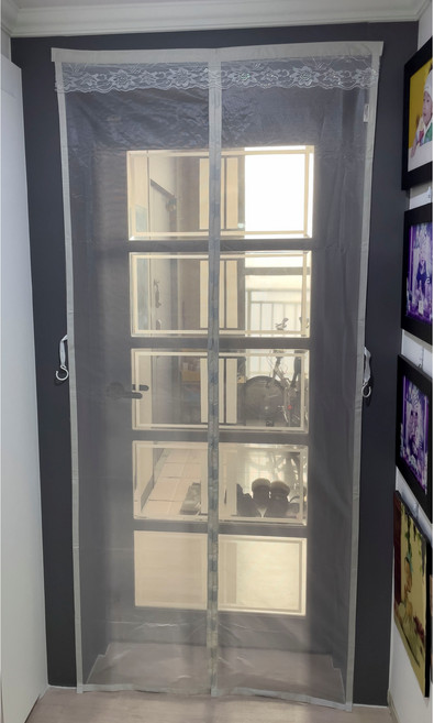 현관방충망 미세 자석 문모기장 방충망, 화이트