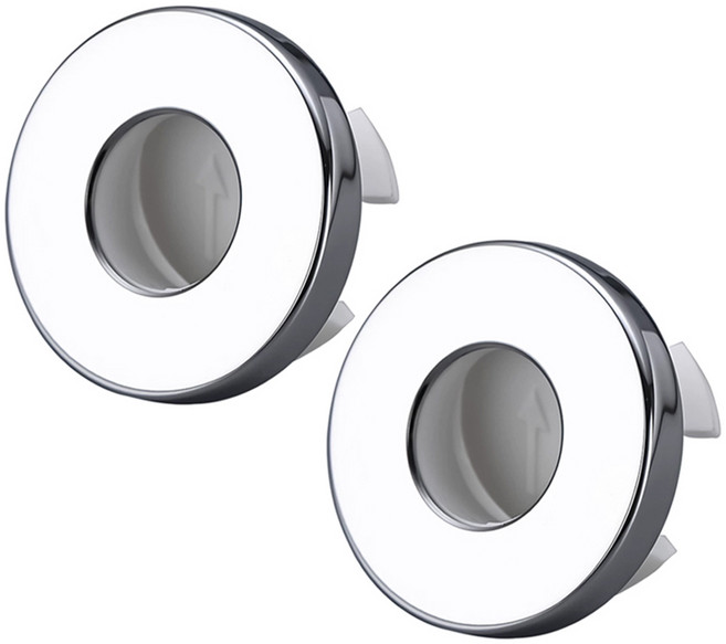 투데이리빙 2개 세트 세면대 오버플로우 마개 완전 막힘형 욕실 화장실 욕조 하수구 트랩 해충 벌레 방지 악취 차단 교체 물마개 부속품 22-24mm 호환