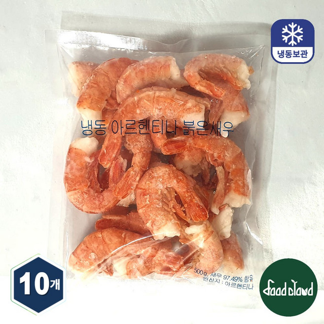 아르헨티나산 붉은새우 이지필 (냉동), 10개, 1kg(44~50미)