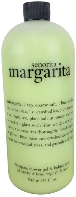 Philosophy철학 세뇨리타 마르가리타 샴푸 목욕 샤워 젤 946ml 32액량 온스, Philosophy철학 세뇨리타 마르가리타 샴푸, 목욕, 1 - 쿠팡