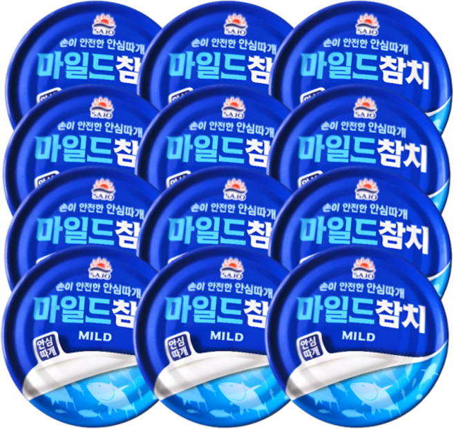 사조 마일드참치(안심) 12, 1개, 250g