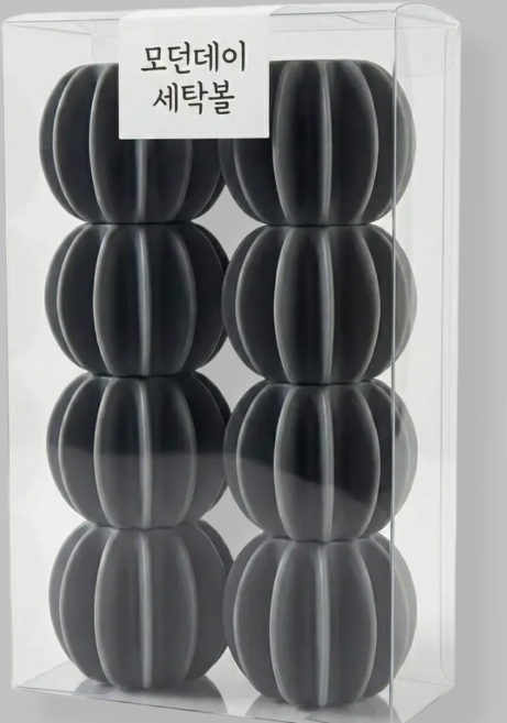모던데이 옷감 보호 세탁볼, 8개, 그레이