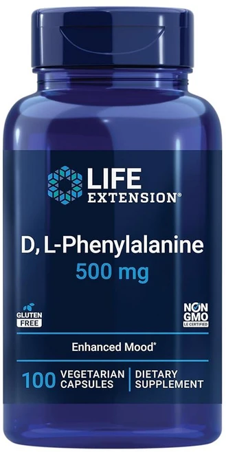 라이프익스텐션 D L-페닐알라닌 500mg 캡슐 100정, 라이프익스텐션 D L-페닐알라닌 500mg 캡슐 100, 1개 - 쿠팡