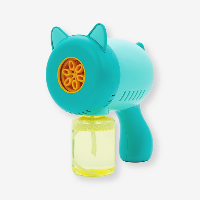 토이토 풍성한 돼지 자동 버블건 비눗방울 세트 장난감, 민트 돼지, 1개