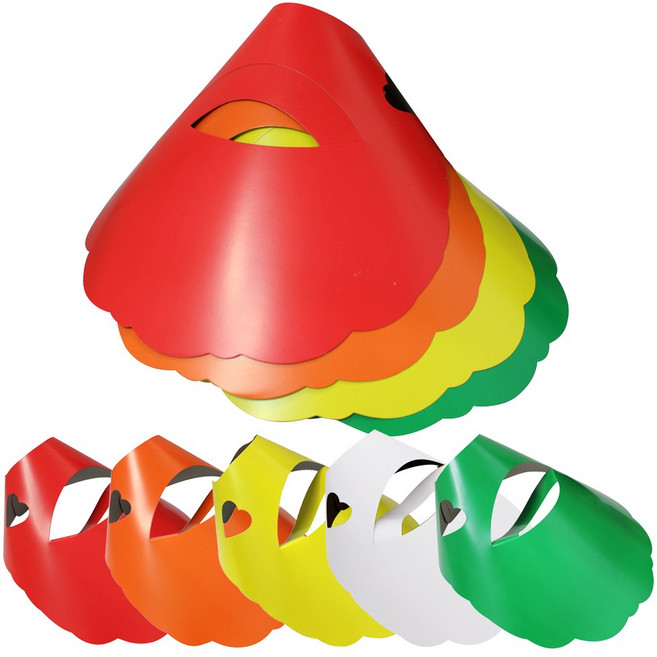 종이 모자 썬캡 야외 행사, 파랑