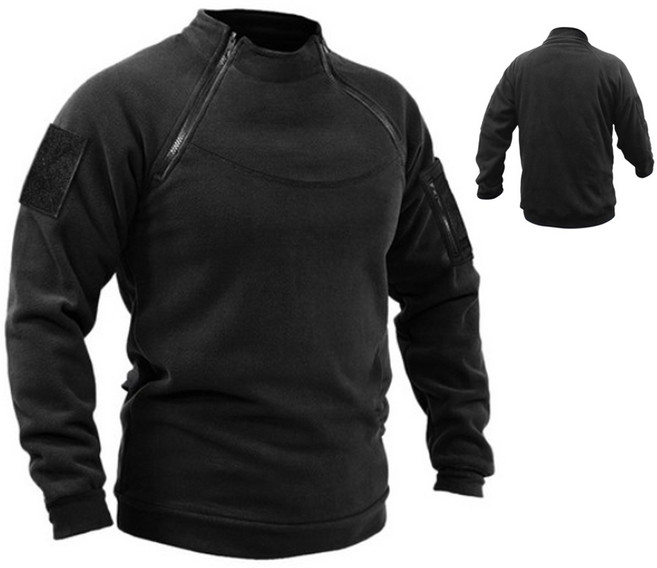 택티컬 집업 기모 맨투맨 무지 남자 겨울 긴팔 티셔츠