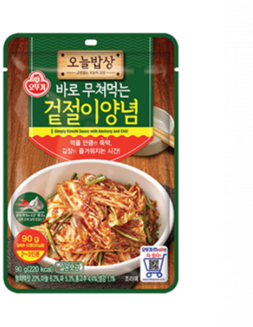 오뚜기 바로 무쳐먹는 겉절이양념, 90g, 27개