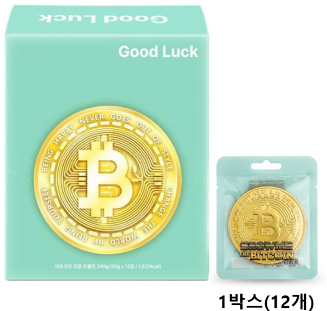 비트코인 초콜릿, 12개, 20g