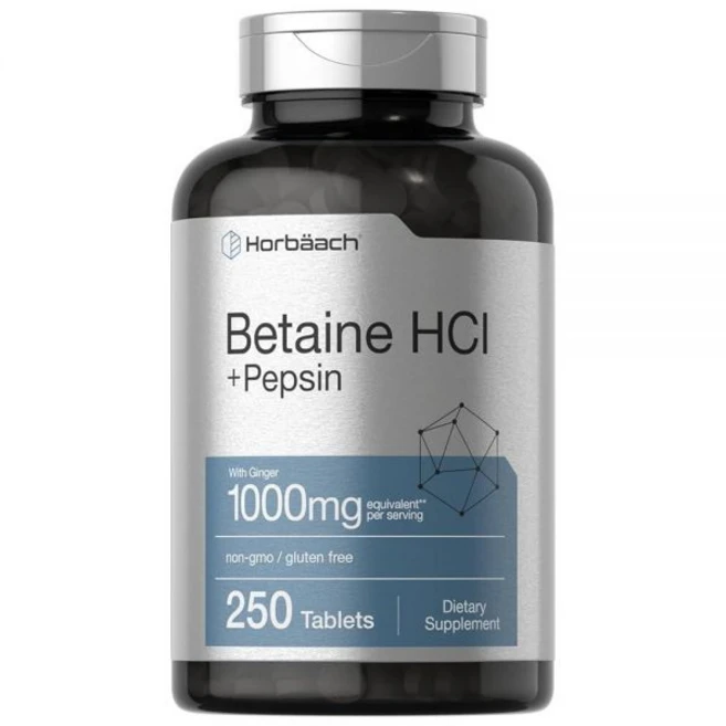 호바흐 펩신 베타인 HCl 1000mg 250정, 1개 - 쿠팡