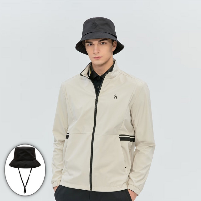 [국내백화점] 헤지스골프 남성 오픈 메쉬 버킷햇 블랙, 058