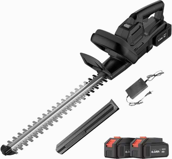 Horison 독일기술 충전식 전정기 무선 헤지 트리머 전동 전기 충전 예초기 커터 가지치기 벌초, 92900mAh 배터리 2개 180분 세트, 1개