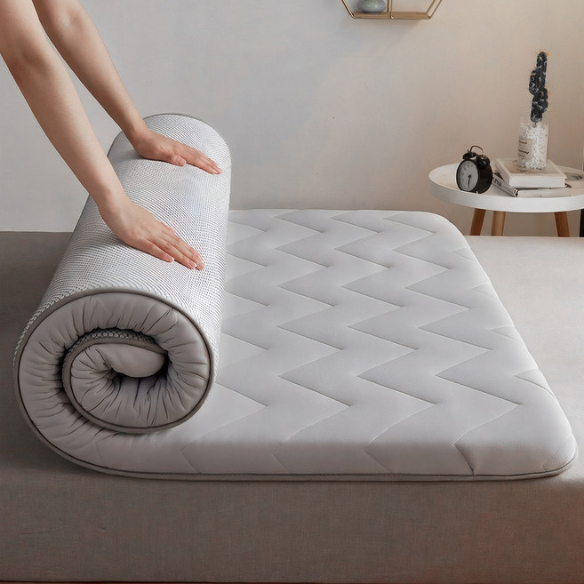 Frokom Living 꿀잠 라텍스 메모리폼 매트리스 토퍼, 그레이, 8cm