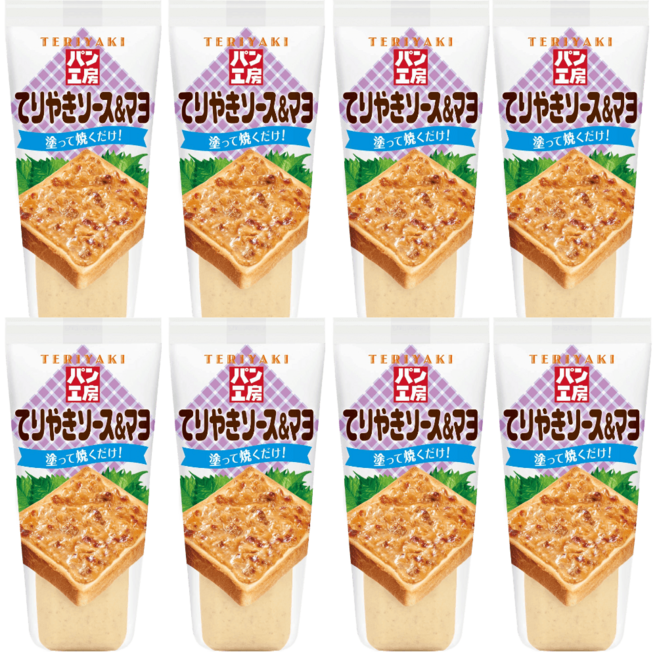 일본 큐피 빵 공방 데리야키 마요 소스 스프레드 150g x 8개, 데리야키 마요 8개