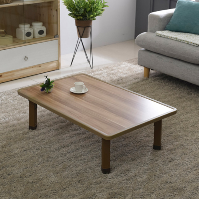 일송가구 05호 프레임 접이식 좌식 테이블, 집성목