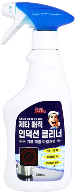 제타 매직 인덕션 클리너 레몬향 주방 청소 세정제, 1개, 350ml
