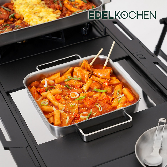 에델코첸 통3중 정사각 전골팬 23*23cm (사틴), 1개