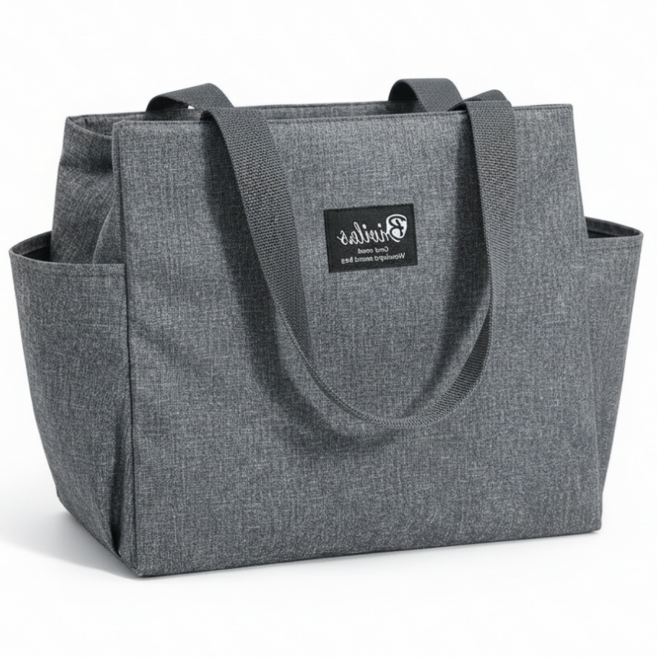 호호픽랩 데일리 도시락 보온보냉백 3중단열 휴대용 런치백, 1개, 그레이