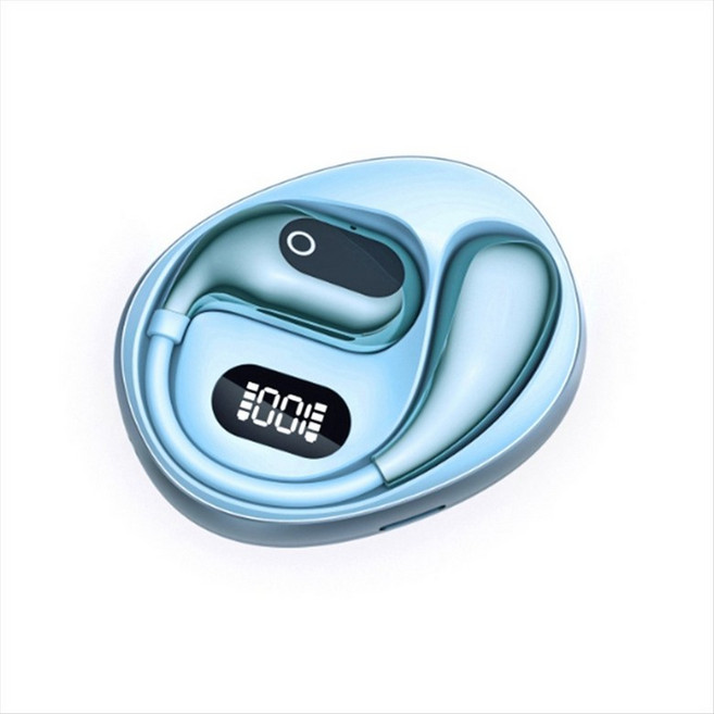 XG99 BT 5.3 번역기 이어폰 실시간 138 언어 번역 인스턴트 양방향 오프라인 AI 번역 이어 버드, 파란색